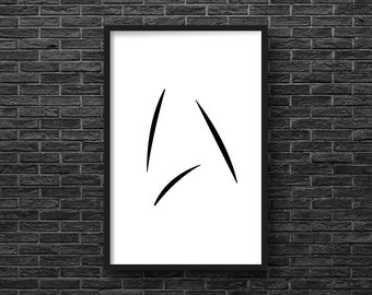 Star Trek Beyond inspired "Kirk's Mug" Starfleet Insignia digital art print 11x17