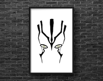 Star Trek Beyond inspired "JayLah" face markings tattoo digital art print 11x17