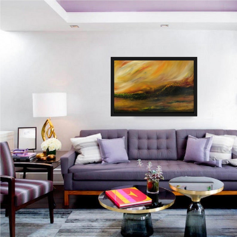 Large abstract oil painting, contemporary wall art painting. image 6