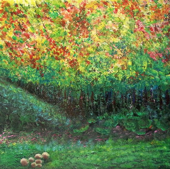 Abstract field Ottawaabstract acrylic paintingabstract field Etsy