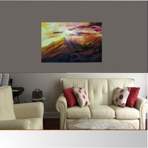 Large abstract painting on canvas , Large Wall Art, original wall art image 6