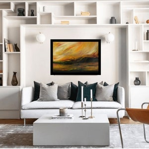 Large abstract oil painting, contemporary wall art painting. image 5