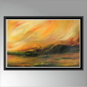 Large abstract oil painting, contemporary wall art painting. image 1