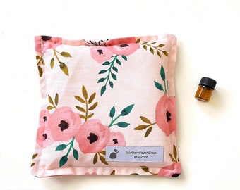 SMALL Aromatherapy Rice Pack || Pink Floral || Sore Muscles || Healing || Injuries || Gift Idea ||