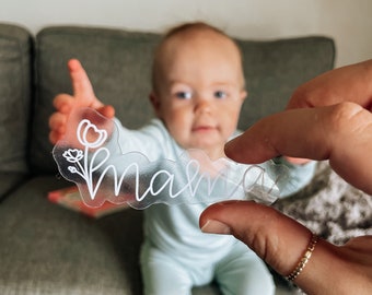 Mama Sticker || Flowers || Mom Sticker || Decal || Vinyl || Mother || Mama || Mother's Day || Cute || Gift Idea || Water Bottle Stickers ||