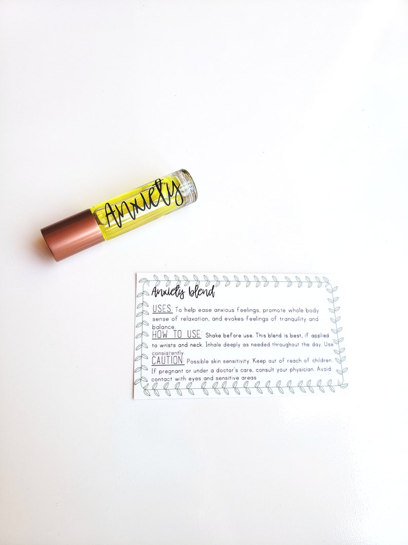 Anxiety Essential Oil Roller Blenddoterra Etsy