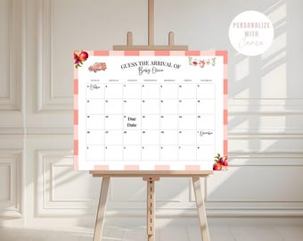 Apple of Our Eye Baby Arrival Calendar, Apple Guess Baby's Arrival Date Game, Apple Baby Prediction, Apple Baby Sprinkle Due date Game AOE2