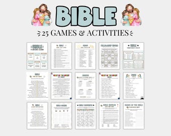 聖書ゲーム、子供と大人のための教会ゲーム、キリスト教ゲーム、青少年グループクイズ、聖書パーティー活動、日曜学校、女性ミニストリー