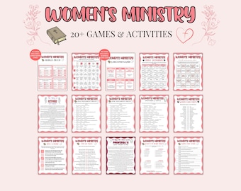 Frauen Geistliche Spiele, Bibelspiele für Frauen, Kirchenspiele, Christliche Spiele, Frauen Retreat-Aktivitäten, Bibelspiele für Erwachsene, Eisbrecher