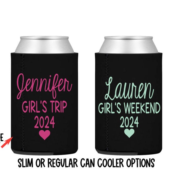 Girl’s weekend can cooler / girls vacation / girl’s trip/ girls weekend / personalize / gift / vacation / slim