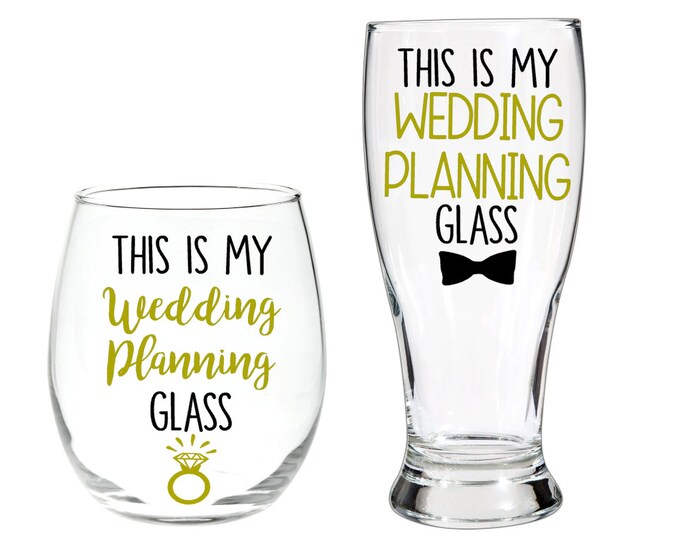 Antique Versailles Topaz Glasses by Fostoria, Pair, Yellow Etched