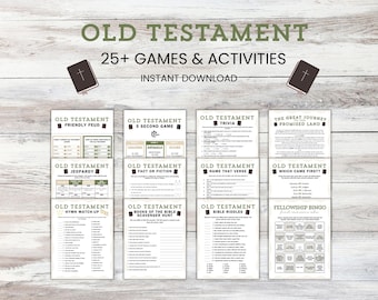 Old Testament Bible Games, Church Games for Kids Adults, Christian Games, Youth Group, Bible Party Games, Sunday School, Womens Ministry