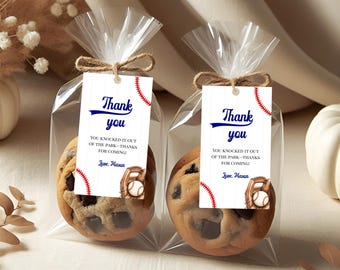 Baseball erster Geburtstag Gastgeschenk Anhänger, druckbare Rookie des Jahres Baseball Geburtstag Gastgeschenke, Sport Geburtstag Gastgeschenk Tags LR01