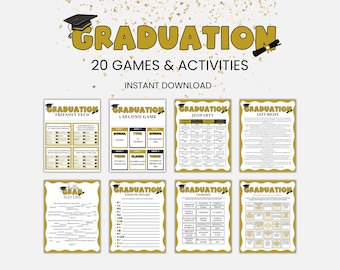 Graduation Games Bundle, Graduation Party Games, Grad Party, Class of 2026 Graduation Games, High School Grad Games, College Grad Games