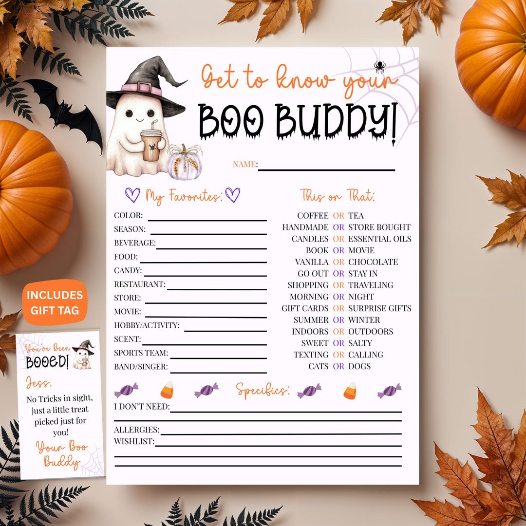 Boo Buddy Gift Exchange, Boo Basket Gift Exchange, You've Been Booed ...
