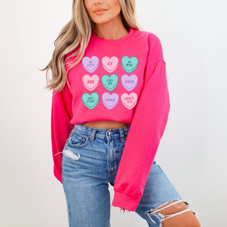 Soft Fox Heart Crewneck - Woodland Valentine - DipaliZ