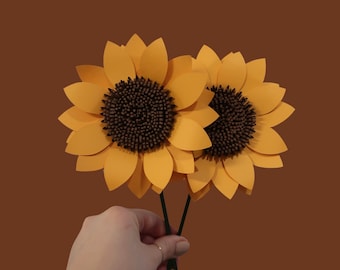 Yellow Paper Sunflower