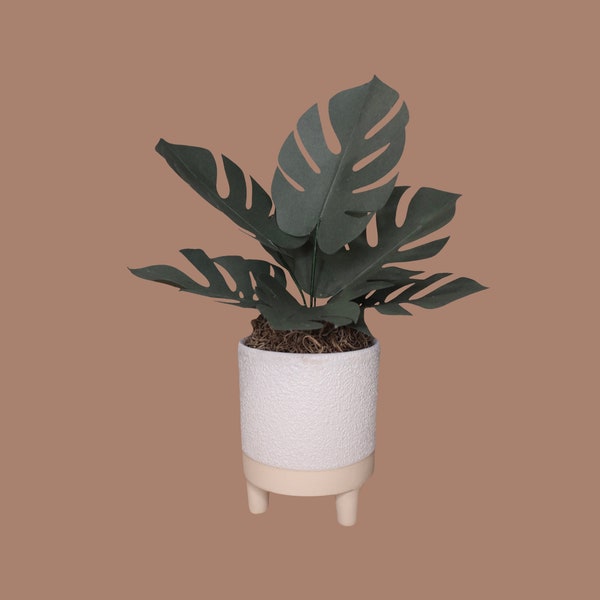 Paper Monstera Plant (legged pot)