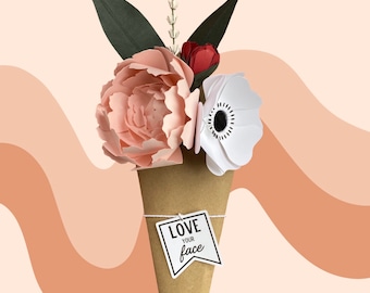 Love Your Face - Paper Flower Bouquet