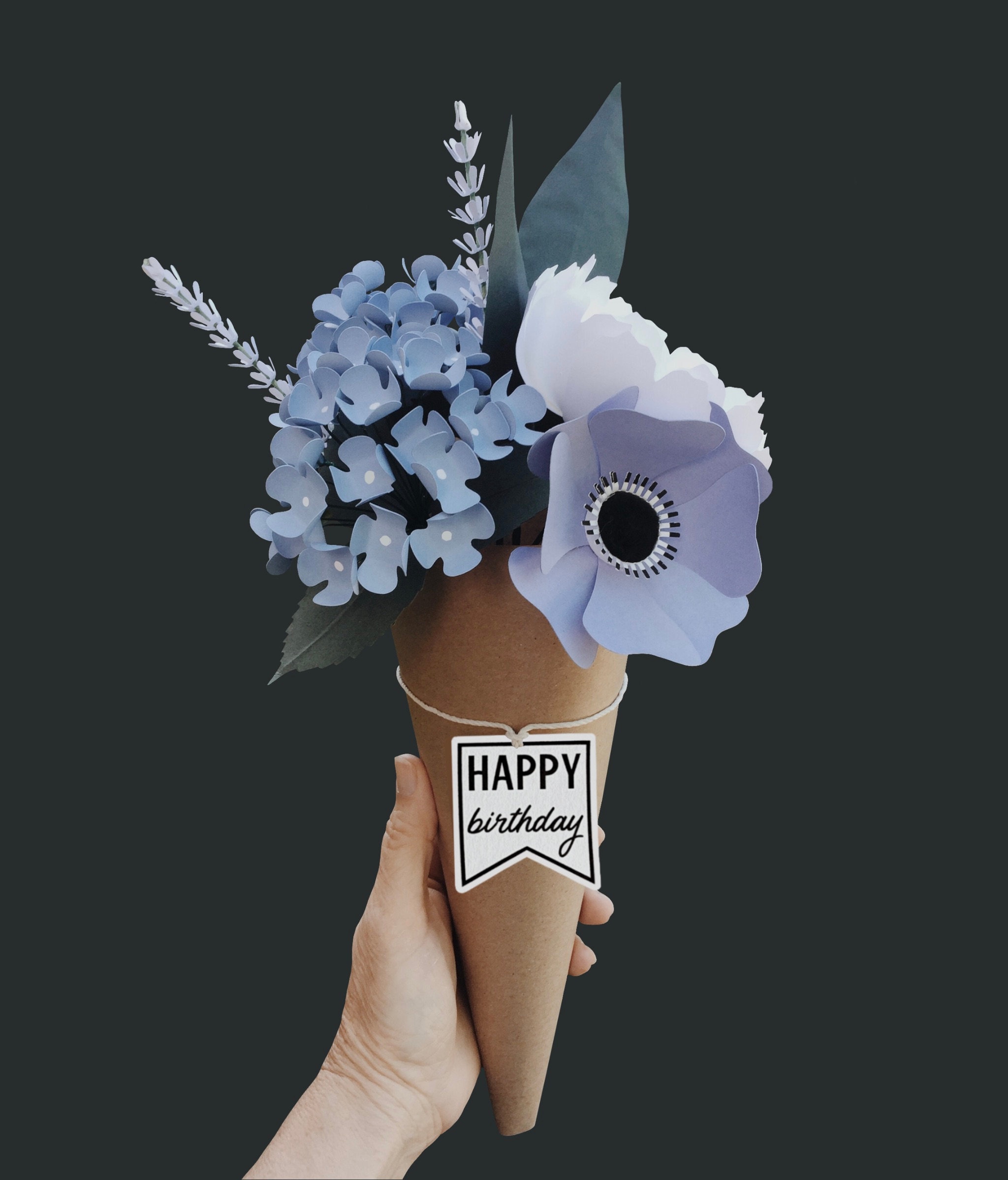 Birthday Paper Flower Bouquet