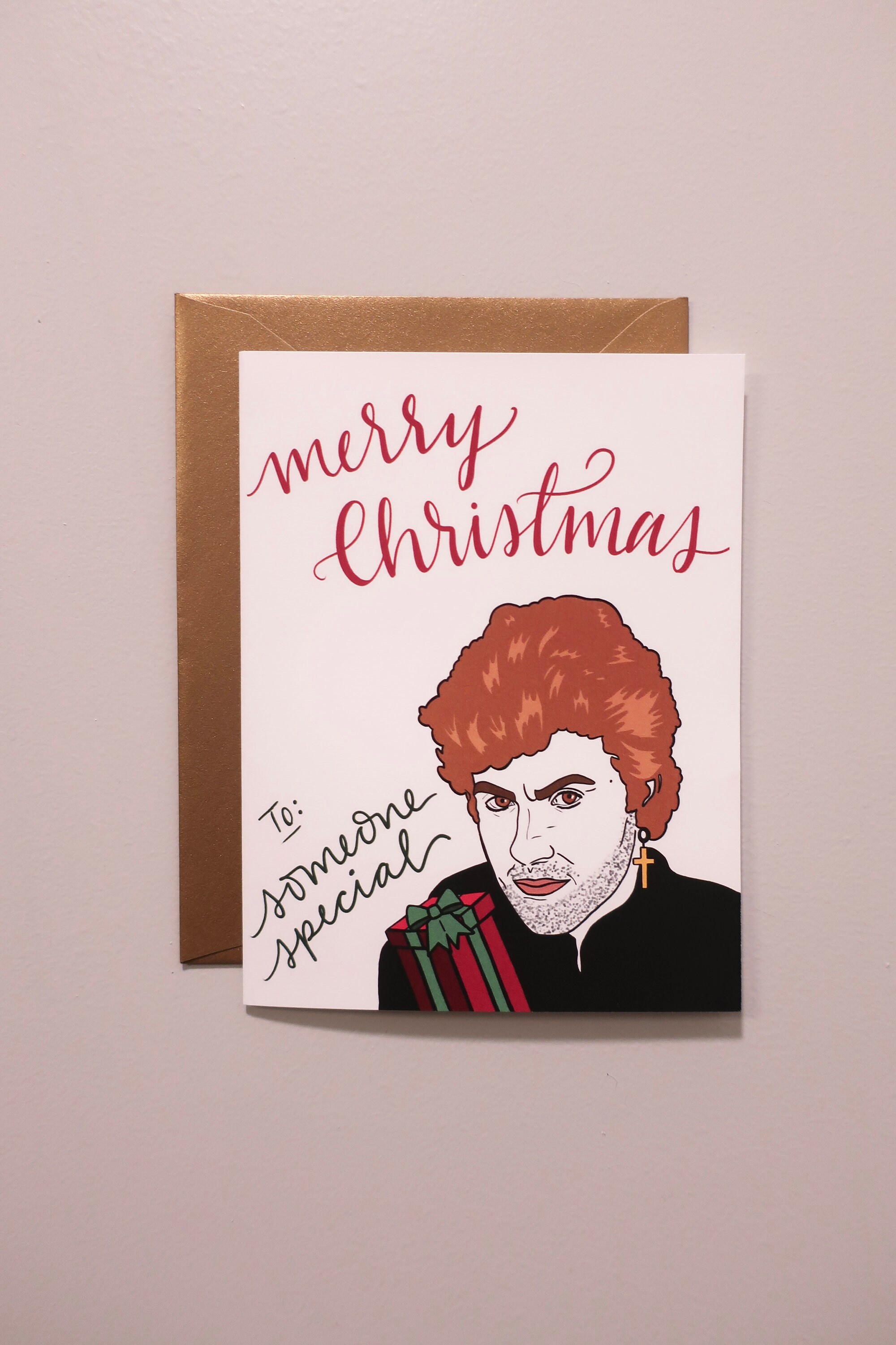 George Michael Christmas Card - Etsy