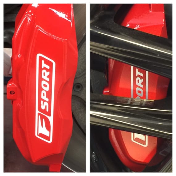 8pc set Lexus F Sport Brake Caliper Vinyl Sticker Decal Logo Etsy