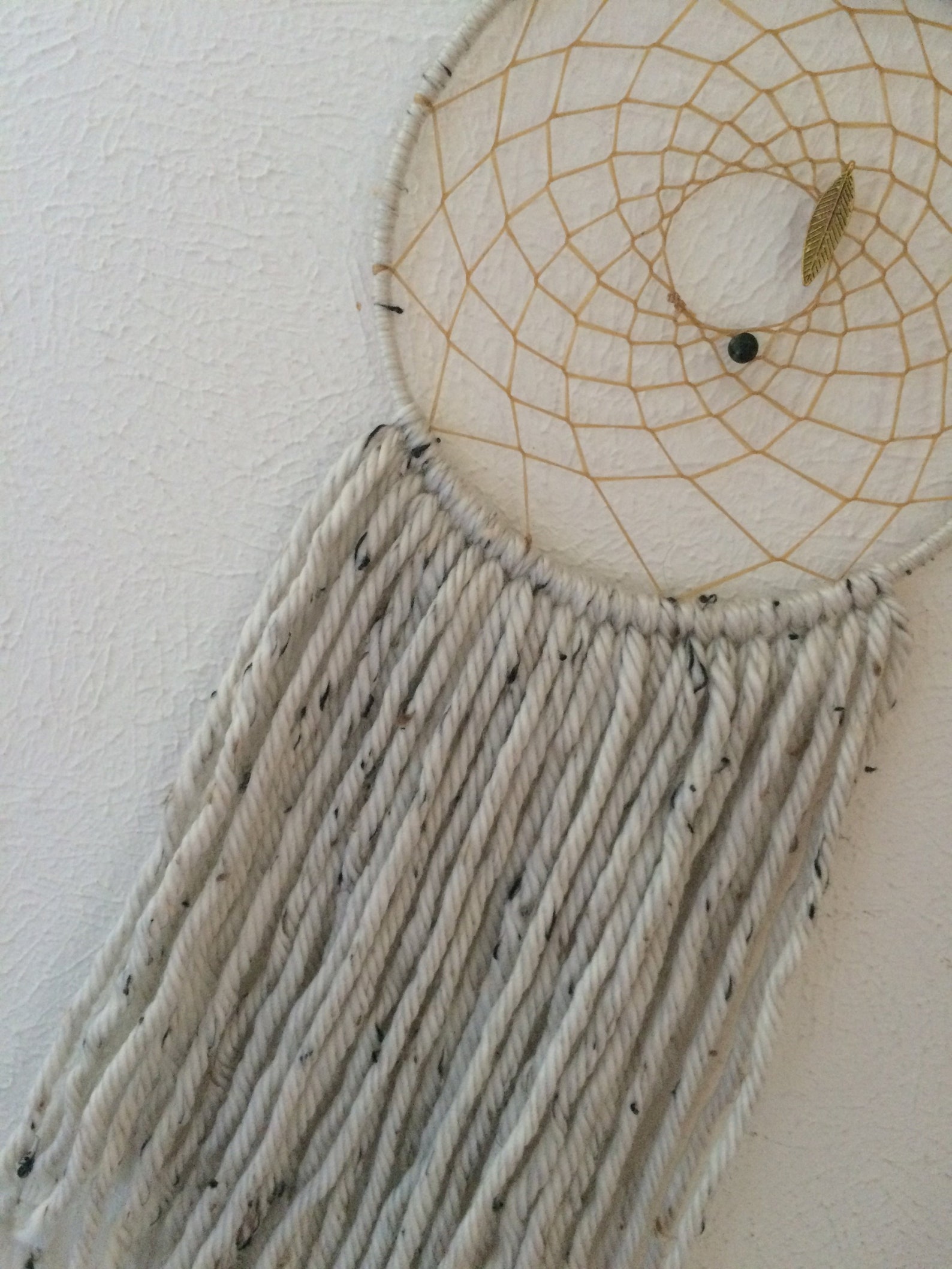 White Yarn HANDMADE Dream Catcher Etsy