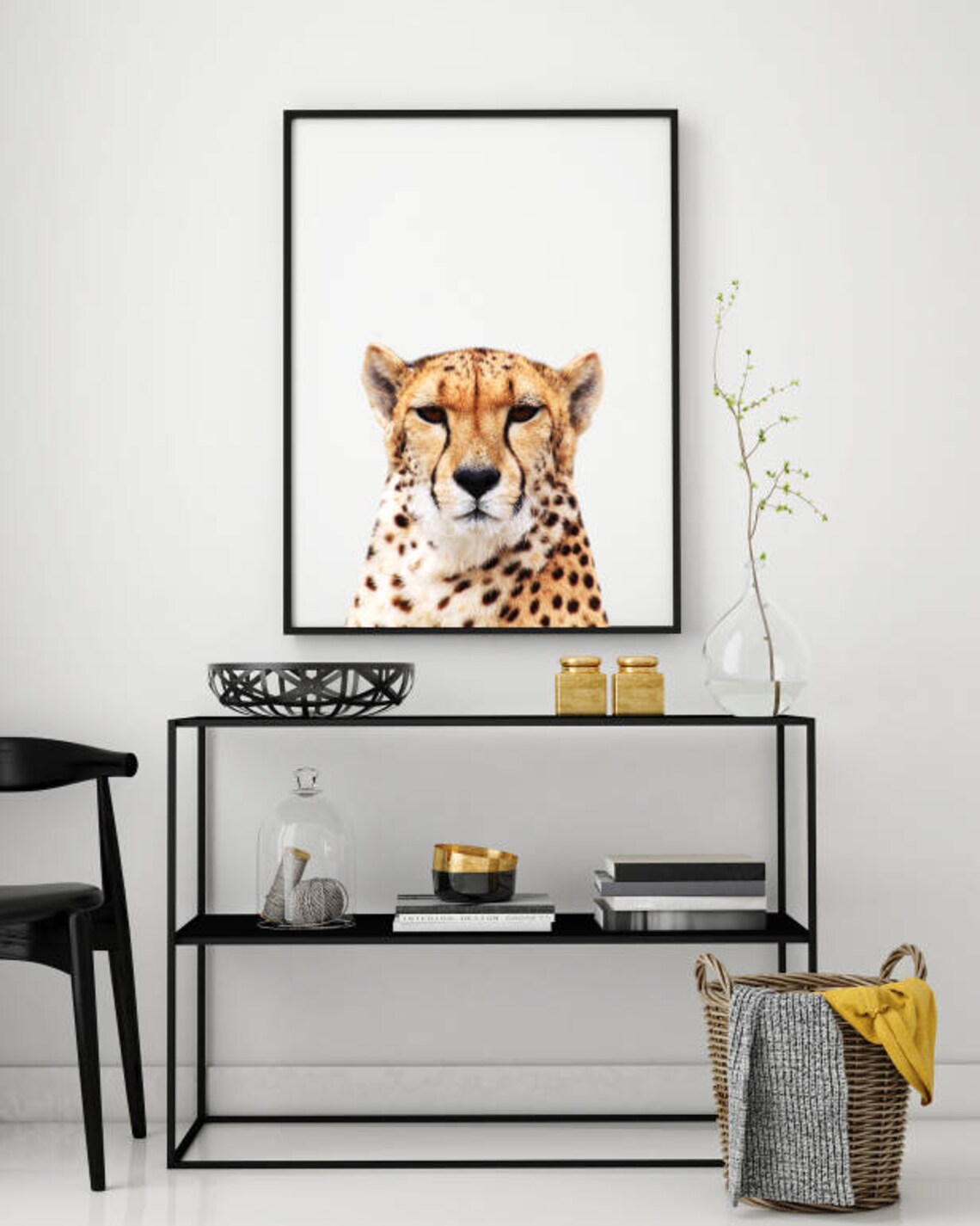 Cheetah printable art cheetah wall art cheetah wall decor in Etsy