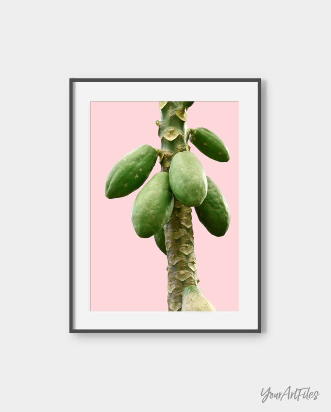 Arte de pared de Papaya arte de la pared de papaw decoración Etsy