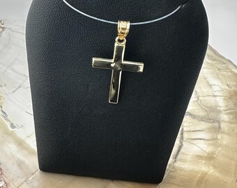 14 karat yellow gold cross
