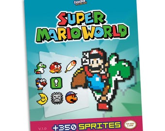 スーパー マリオ マント + アイロン ビーズで作られたアイテム、Perler