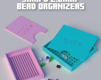 2 x Organizer Trays for Hama, Perler, Fuse Beads 5mm and 2.6mm