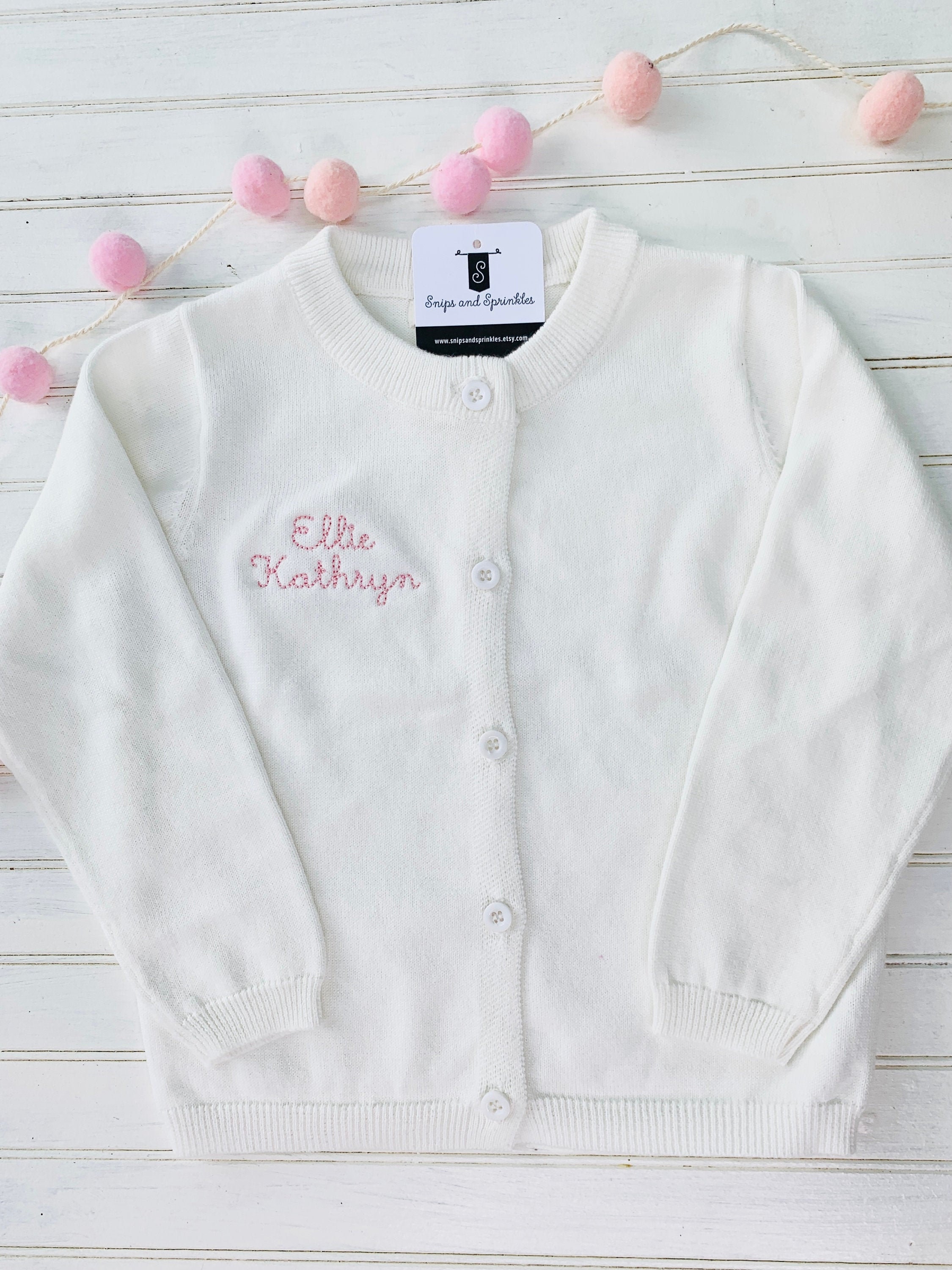 Little Girl Toddler Baby Cardigan Sweater Button Down Pullover Etsy