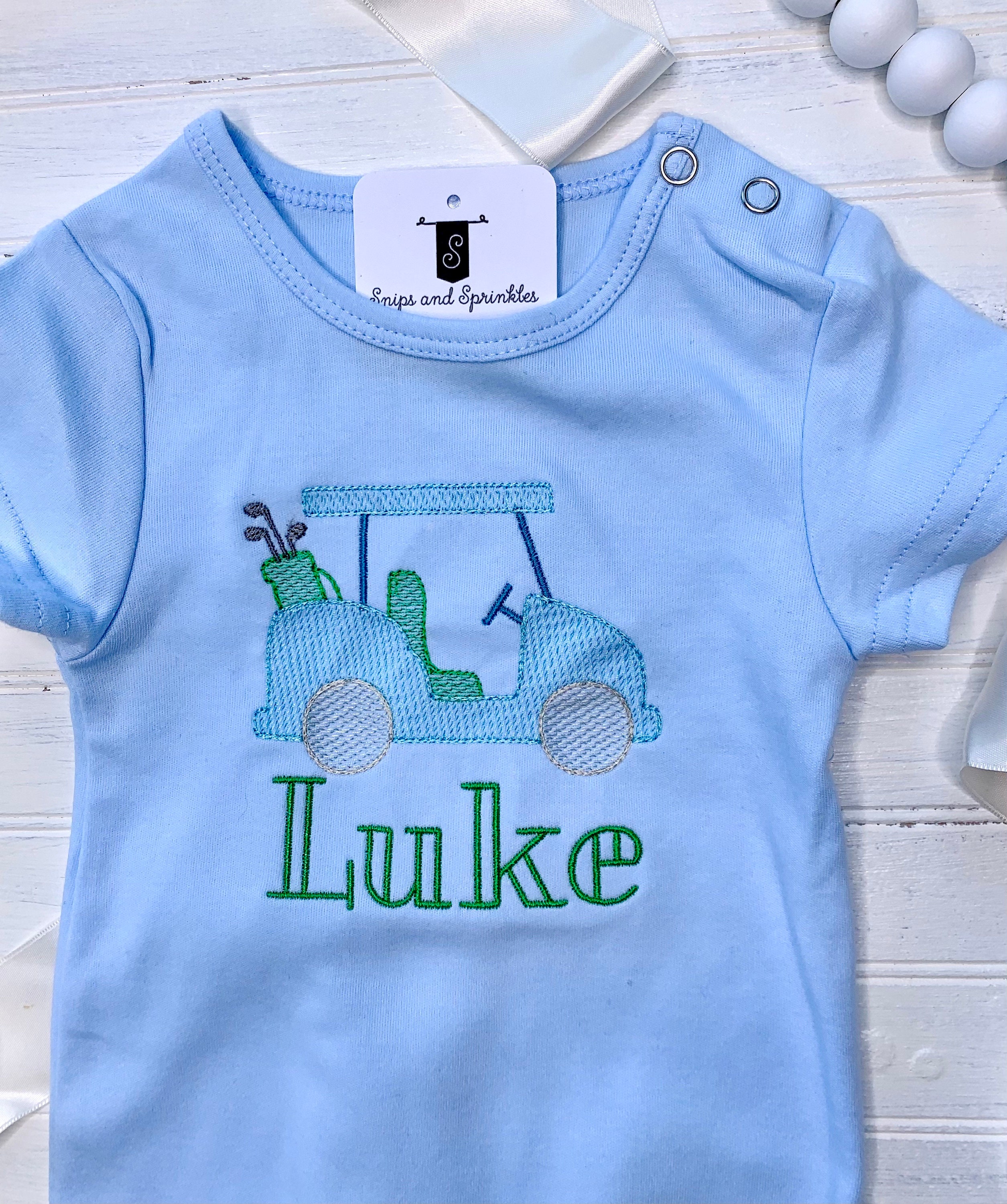 Little Boy Toddler Golf Tee Tshirt Golf Cart Clubs Etsy UK