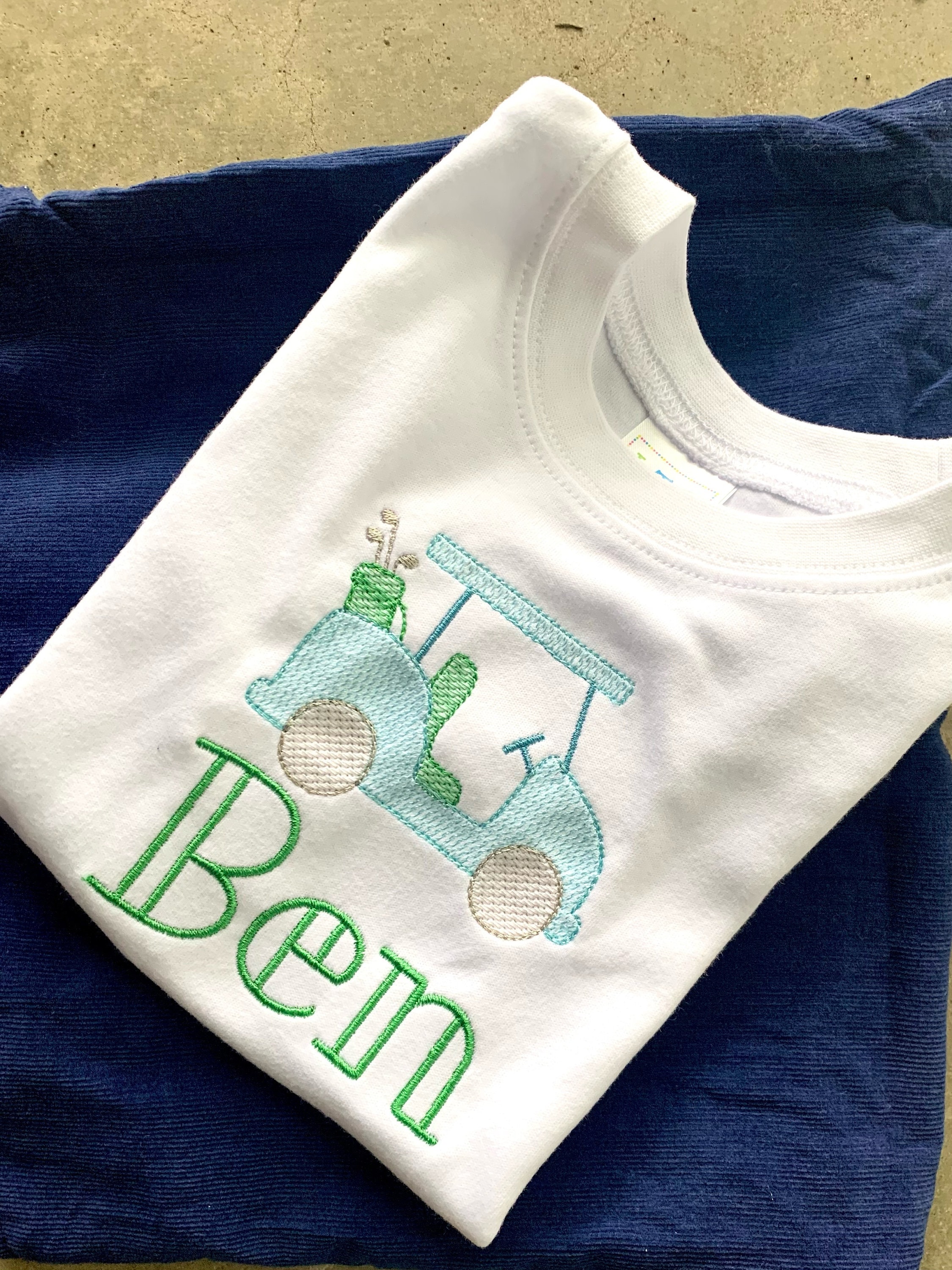 Little Boy Toddler Golf Tee Tshirt Golf Cart Clubs Etsy UK