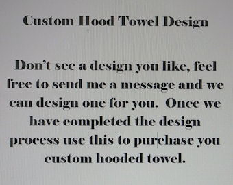 Custom Hooded Towel