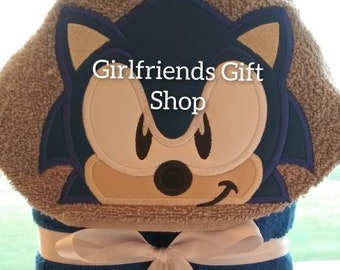 sonic hooded towel