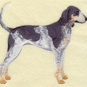 Bluetick Coonhound Embroidered Towel Hand Towel Kitchen Towel Waffle Weave Towel Bath Towel