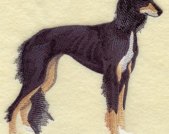 Saluki Embroidered Towel Hand Towel Kitchen Towel Waffle Weave Towel Bath  Towel - Main Image