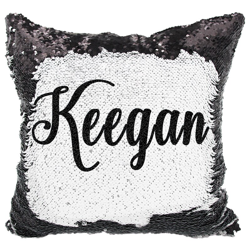Mermaid Pillow Name Mermaid Pillow Sequin Mermaid Pillow Etsy