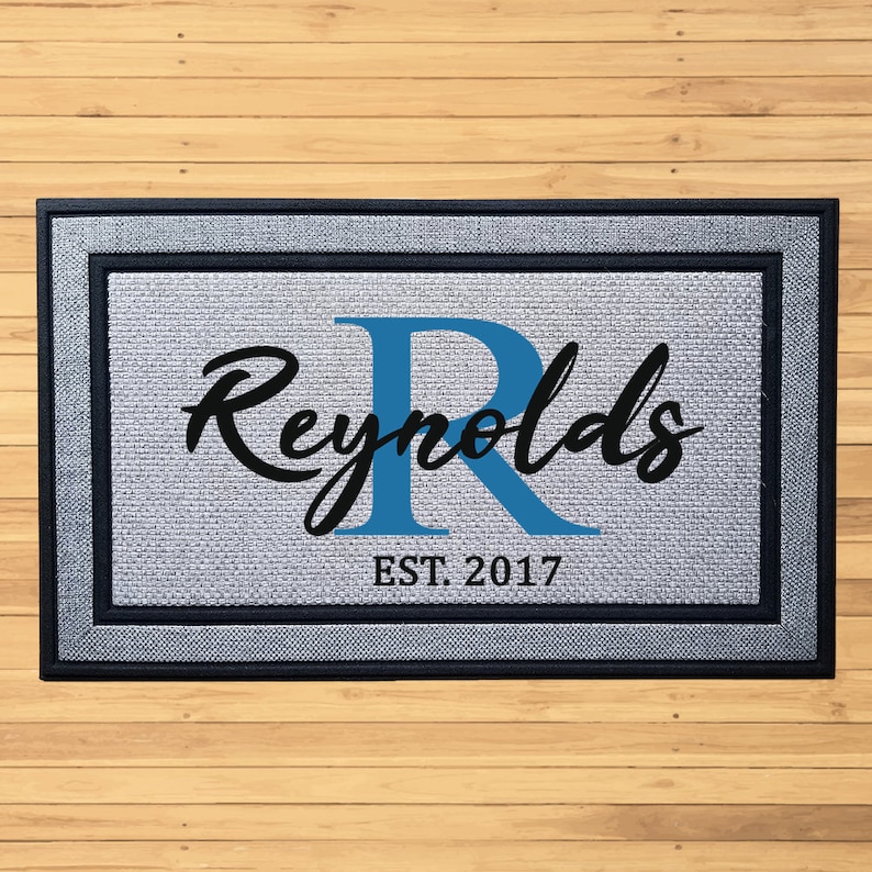 Custom Door Mat Personalized Mat Family Name Door Etsy