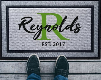 Custom Door Mat, Personalized Welcome Mat, Family Name XL Door Mat
