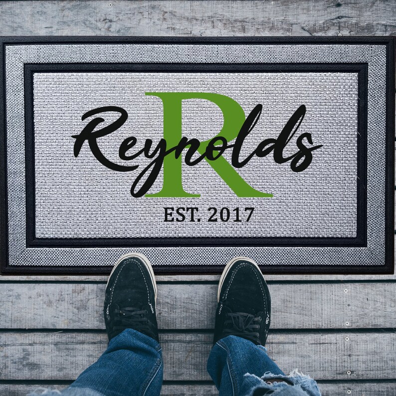 Custom Door Mat Personalized Mat Family Name Door Etsy