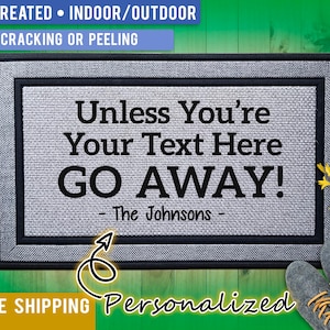 Go Away Doormat Funny Housewarming Gift