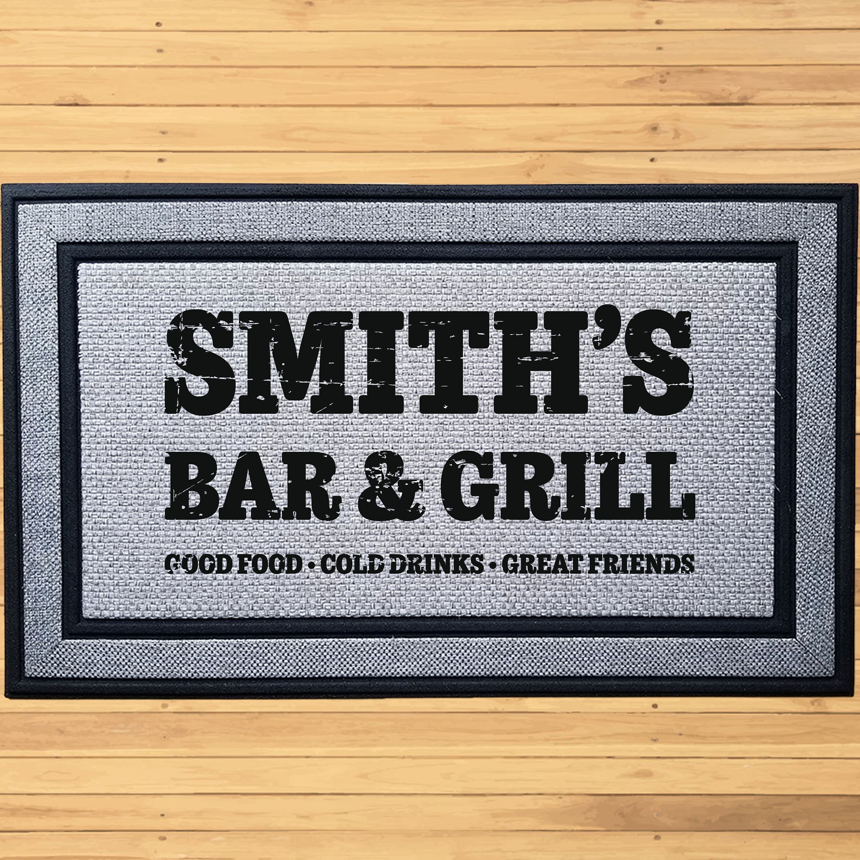 Personalized Bar & Grill Doormat Custom Home Bar Door Mat Etsy UK