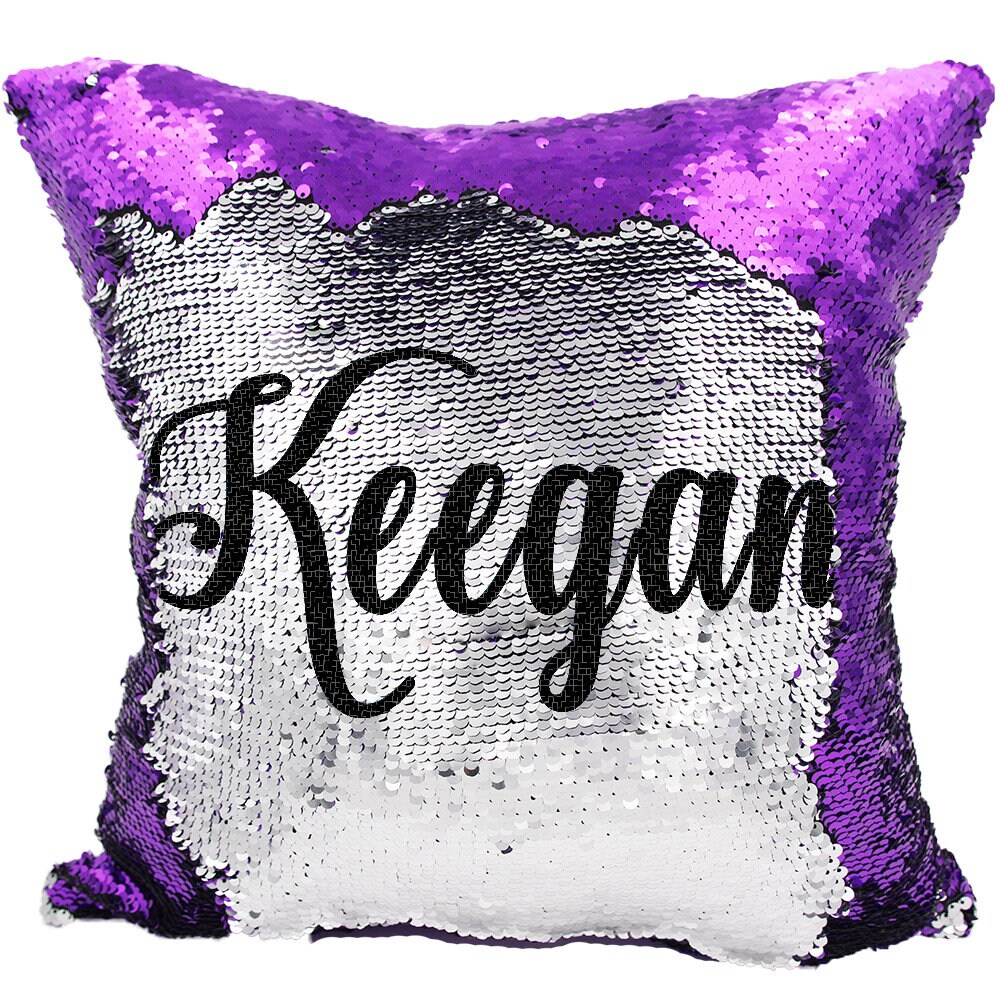 Mermaid Pillow Name Mermaid Pillow Sequin Mermaid Pillow Etsy