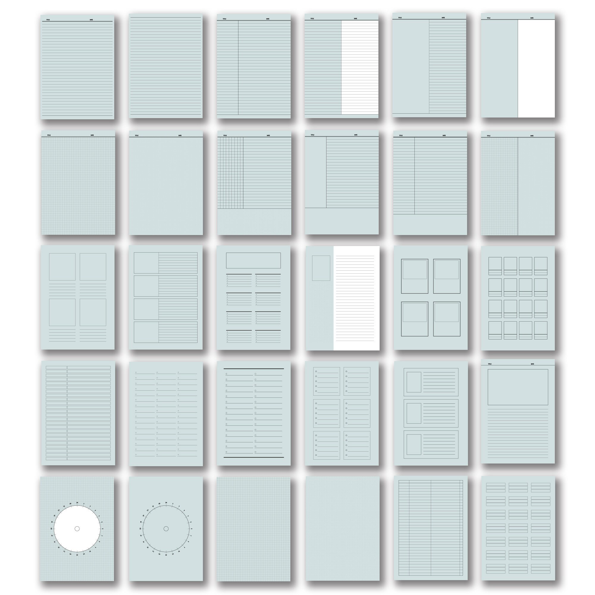 150+150pages[pastel2]goodnotes, Notability Notetaking Paper Templates ...