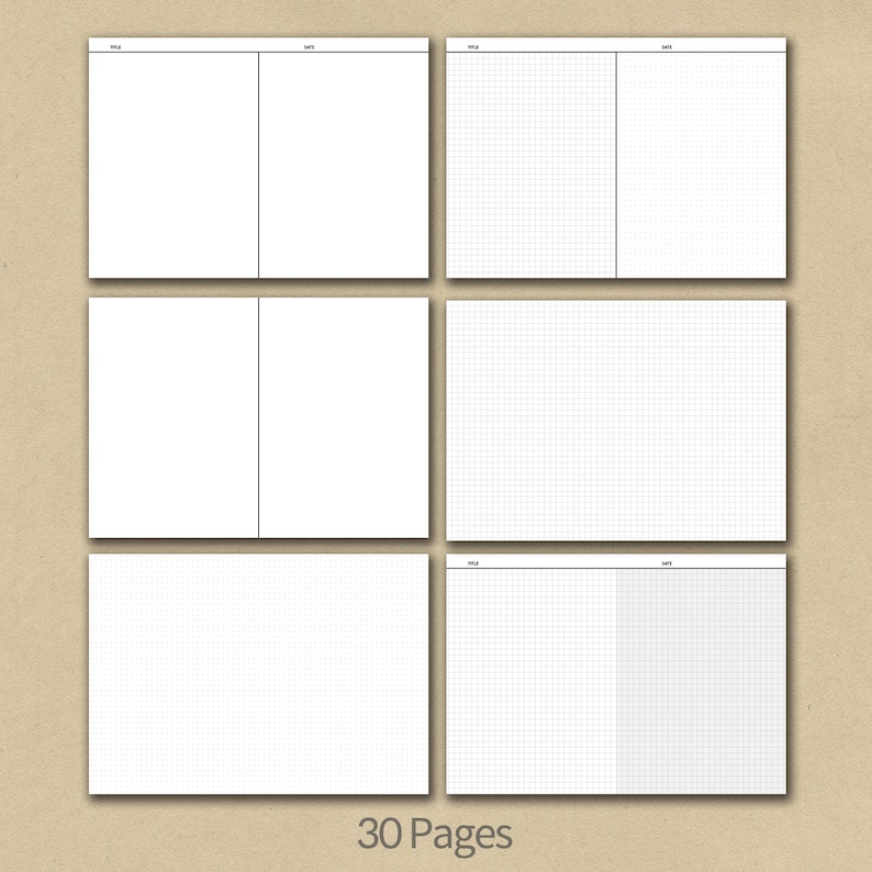 30pagesgoodnotes Notability Notetaking Paper Templates Etsy Denmark