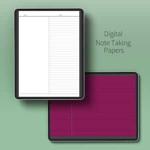 Digitales Notizpapier Vorlagen-Hoch- und Querformat 08