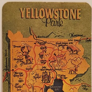 Carte postale WY Yellowstone Park Carte Wyoming
